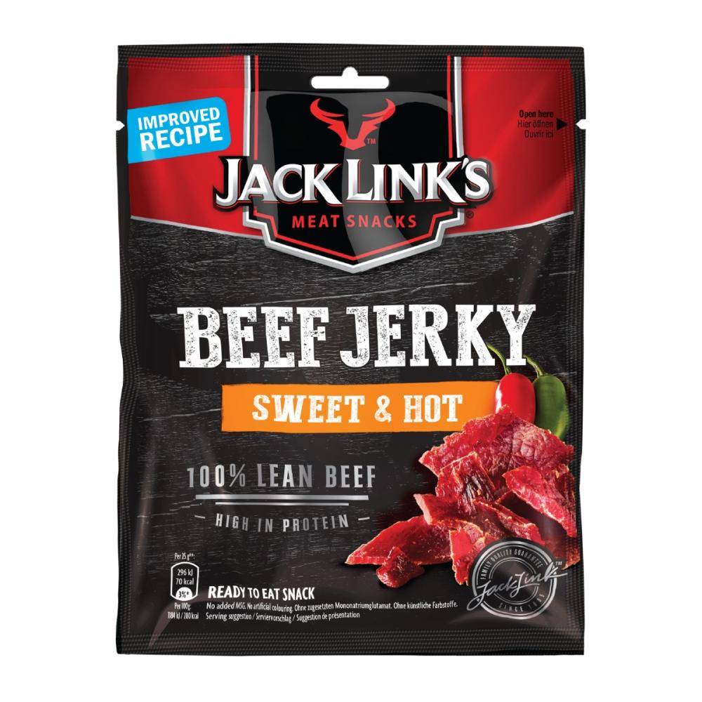 sušené mäso JACK LINK´S BEEF JERKY 70G SWEET & HOT